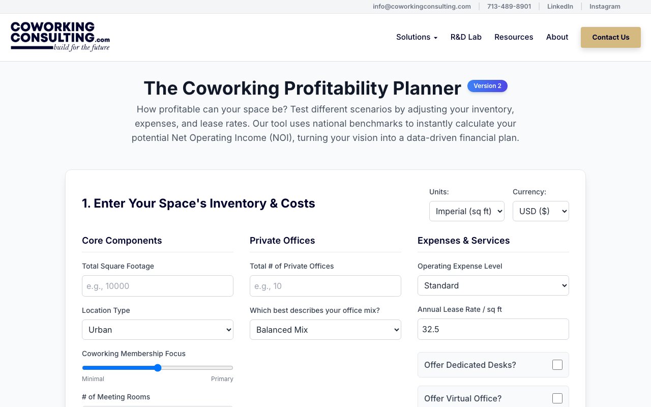 Profitability Planner preview