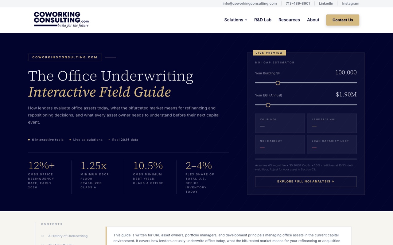 Underwriting Report preview